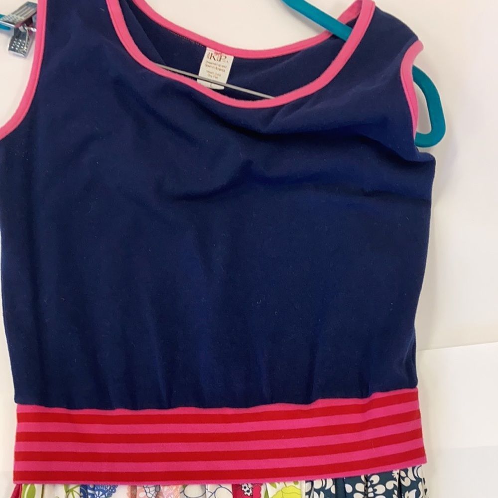 KPea multicolor, multi shape dress youth Size L - Picture 6 of 6